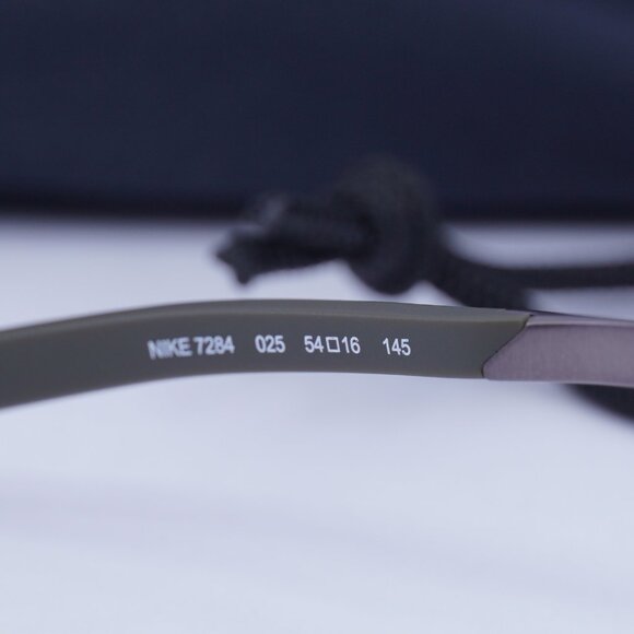 NIKE 7284 025 Square Eyeglasses 54mm - Dark Grey/Cargo Khaki - Picture 7 of 8